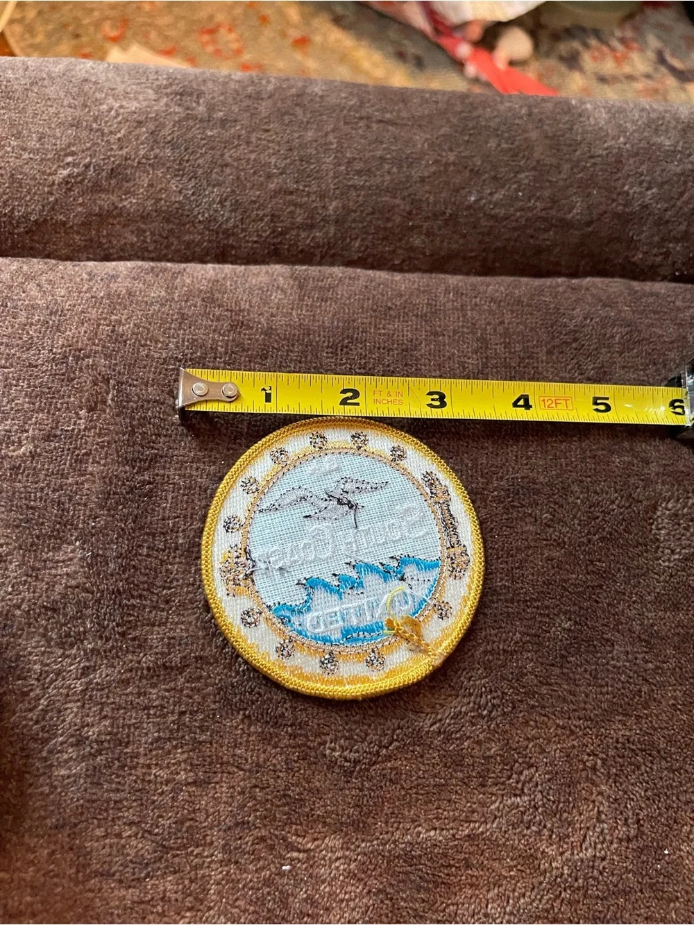 Girl Scouts Embroidered Coastal Patch - Blue and Gold